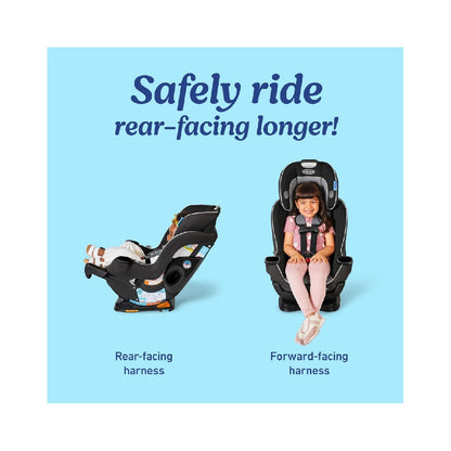 Graco Extend2Fit Convertible Baby Car Seat, 3-in-1,Spire 2.0