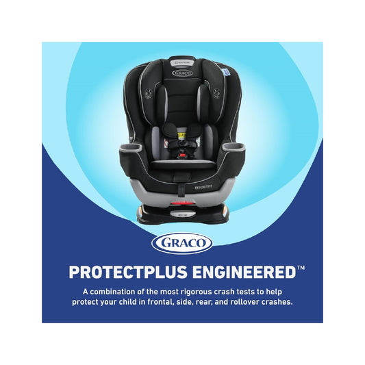 Graco Extend2Fit Convertible Baby Car Seat, 3-in-1,Gotham