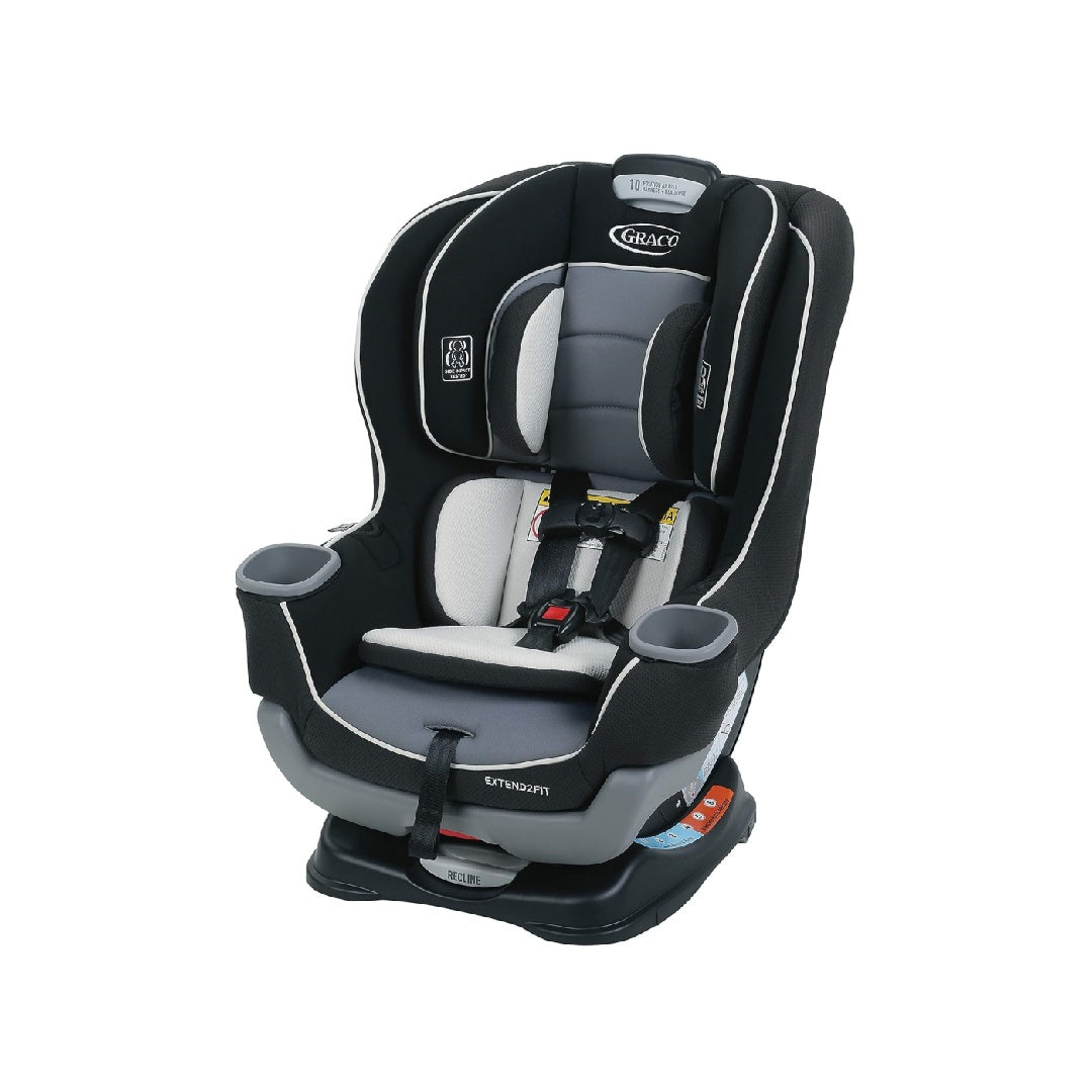 Graco Extend2Fit Convertible Baby Car Seat, 3-in-1,Gotham
