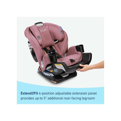 Graco Extend2Fit Convertible Baby Car Seat, 3-in-1,Kenzie 2.0
