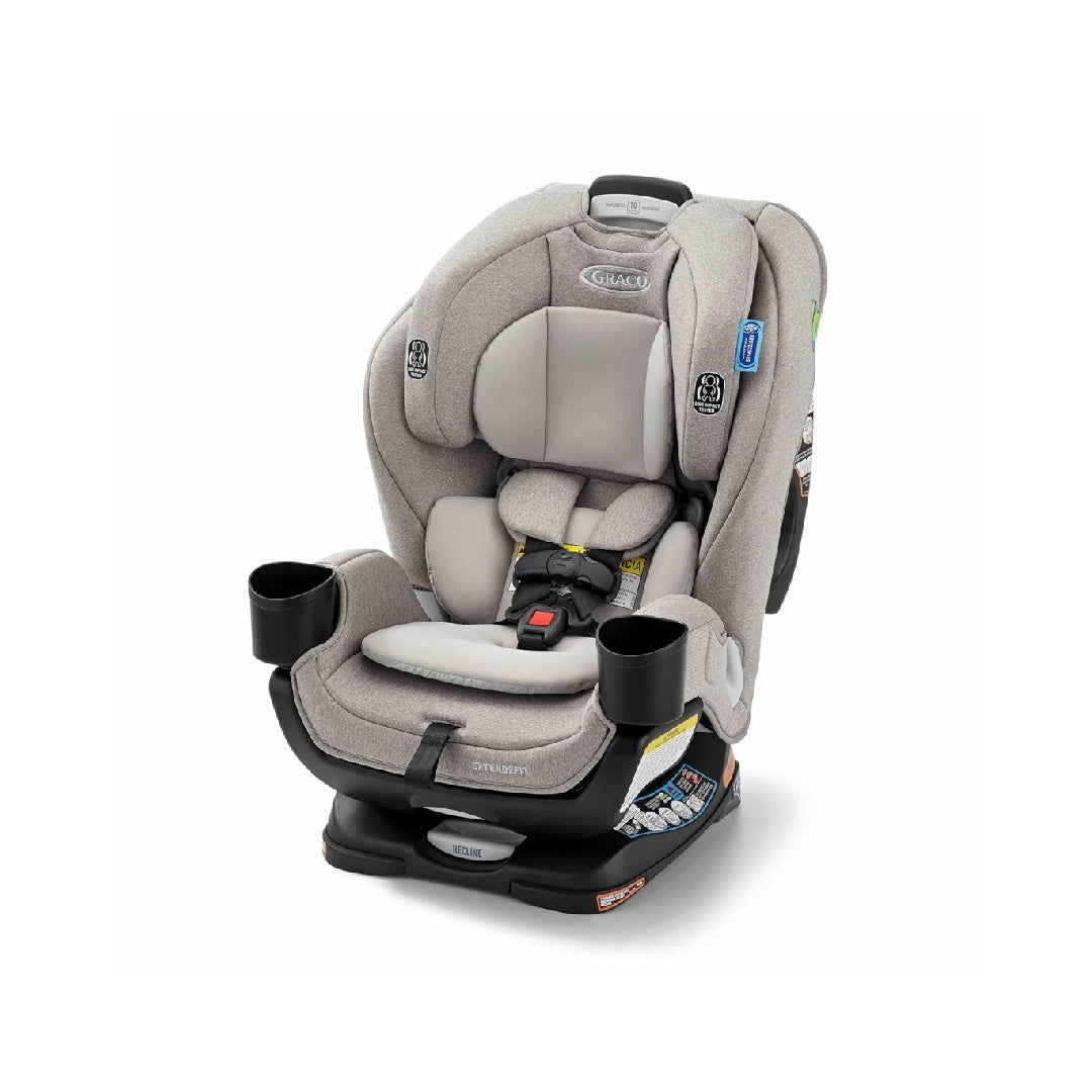 Graco Extend2Fit Convertible Baby Car Seat, 2-in-1, Ashten 2.0