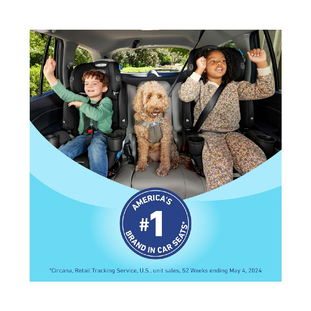 Graco Extend2Fit Convertible Baby Car Seat, 2-in-1, Kenzie