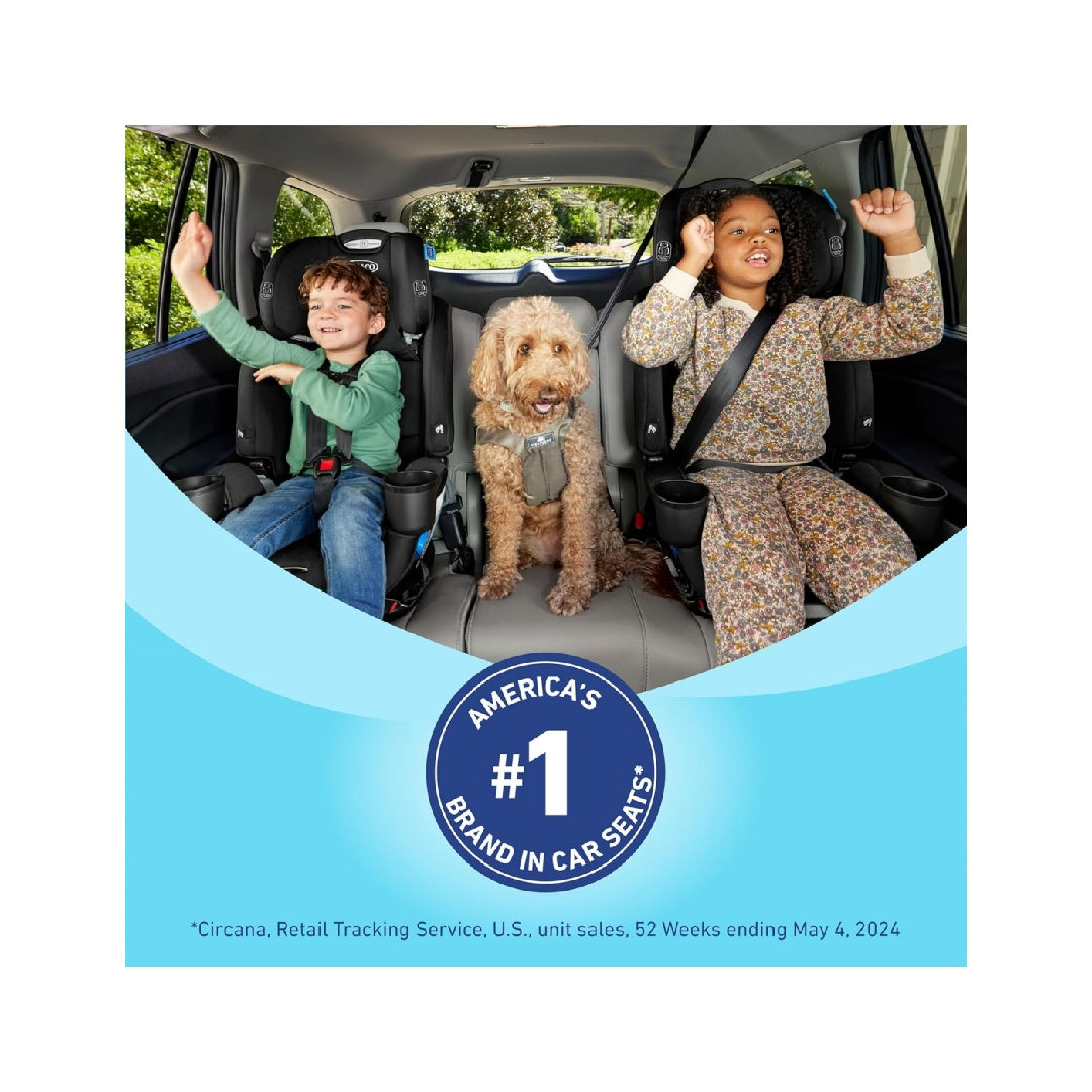 Graco Extend2Fit Convertible Baby Car Seat, 3-in-1,Gotham